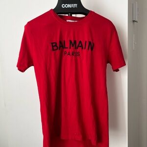 Authentic Balmain Paris Red Men's Shirt